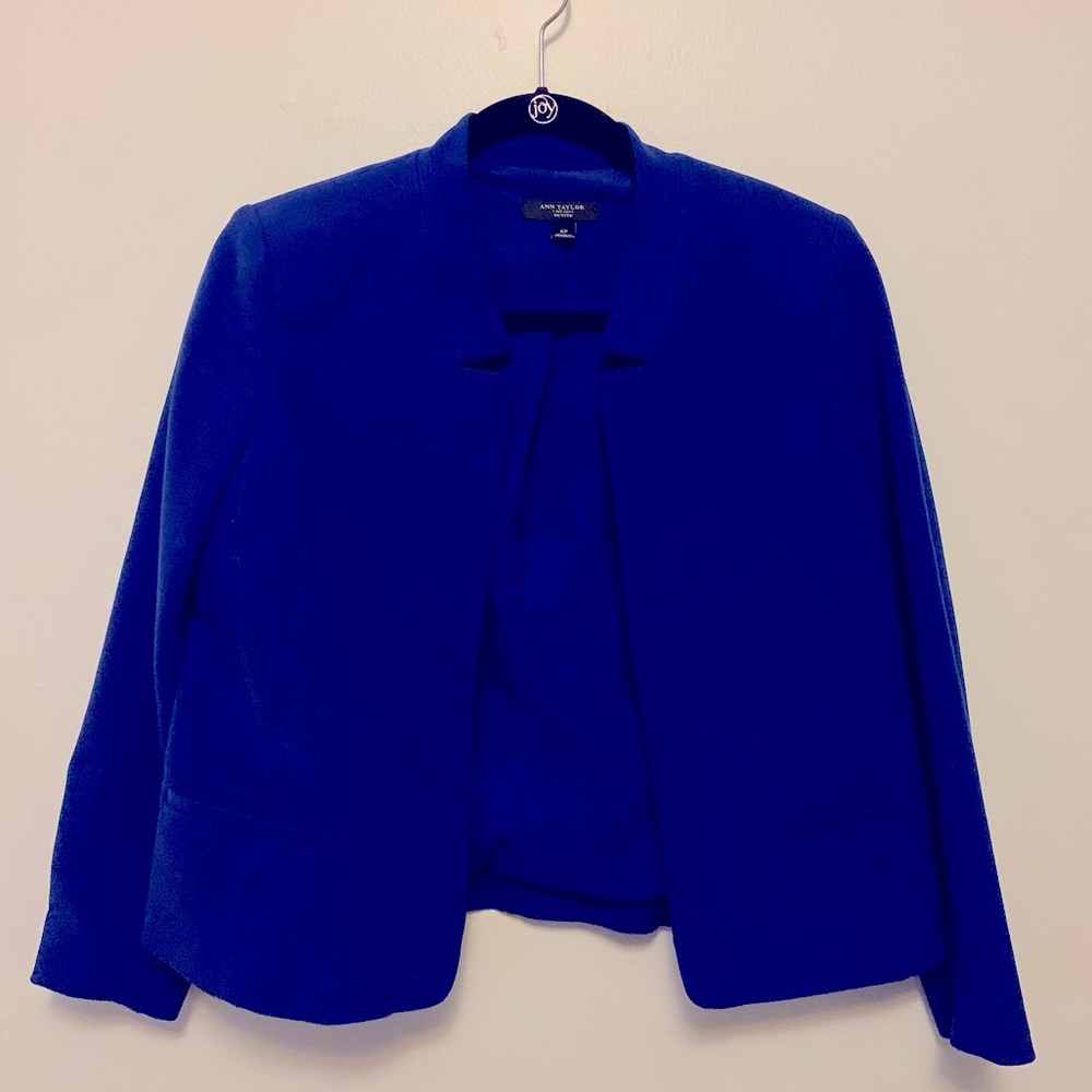 Ann Taylor Cobalt Blue Blazer 6P